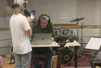 Elever på Entréskolan Västerås medverkar på Optagonen workshop