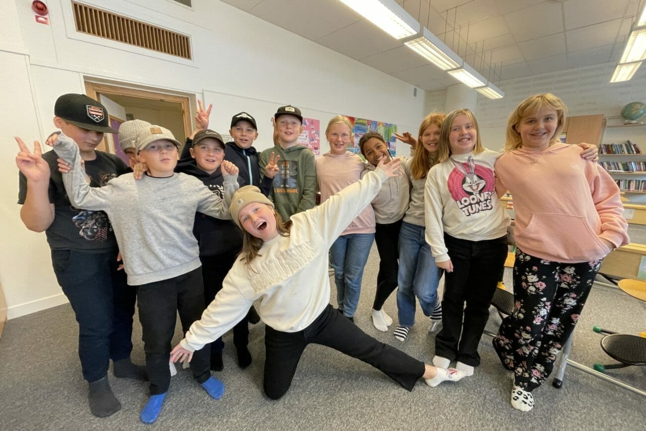 Elever i klassrum Åre