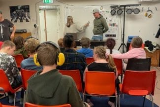 Elever på workshop i Varberg