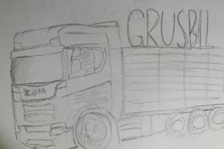 Teckning av elev på workshop med Optagonen