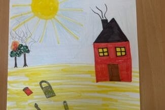 Teckning av elev Mönsterås