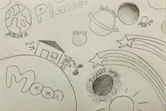 Teckning workshop Arvidsjaur och Arjeplog