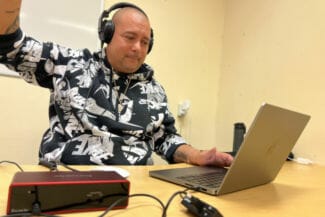 Alex Jassim på workshop i Boden