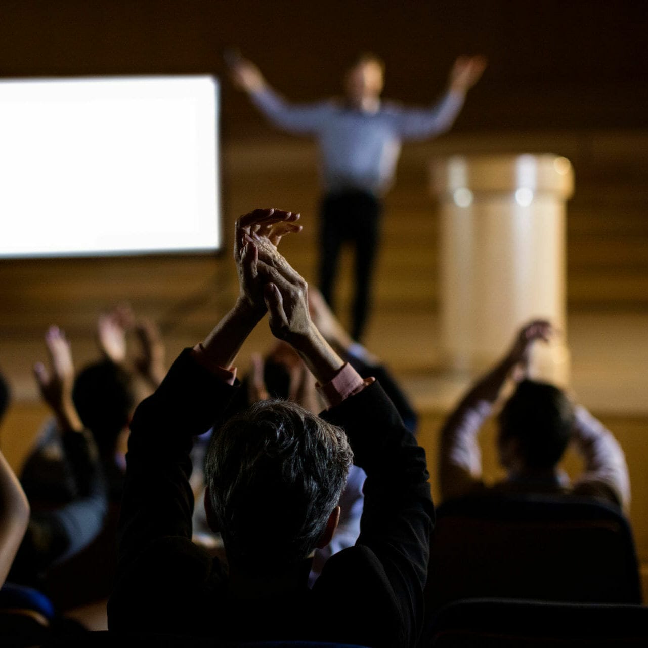 Applåderande publik