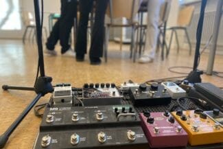 Musik pedaler och mixer