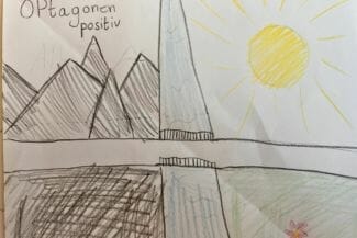 Teckning av elev ifrån Mjölby