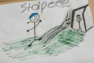 Teckning av fotbollsspelare