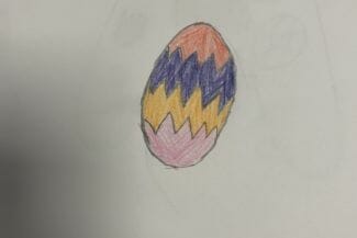 Teckning av ett påskägg