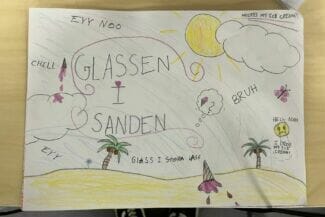 teckning av en öken