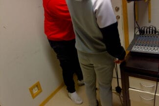 Alex och deltagare på workshop i sundsvall