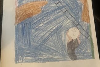 Teckning av elev från hylte