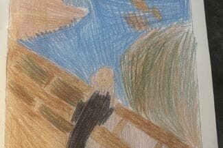 teckning gjord av elev från hylte