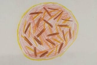 Teckning av elev i Härnösand