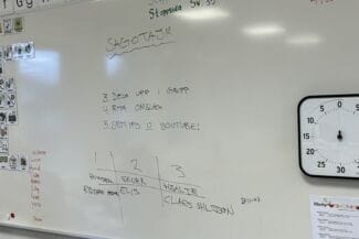 optagonen workshop skoltavla