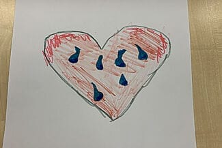 målning av ett hjärta