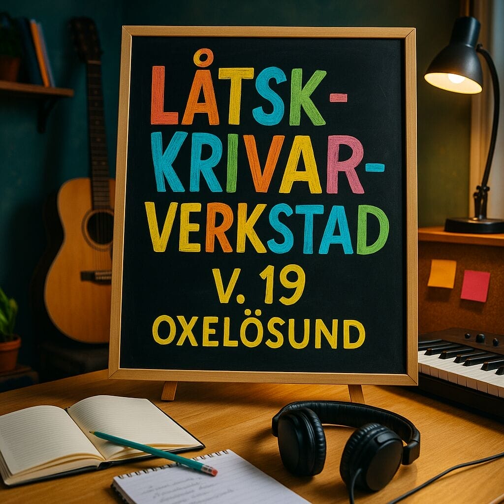 Låtskrivarverkstad i Oxelösund v. 19 – Workshop På Gång
