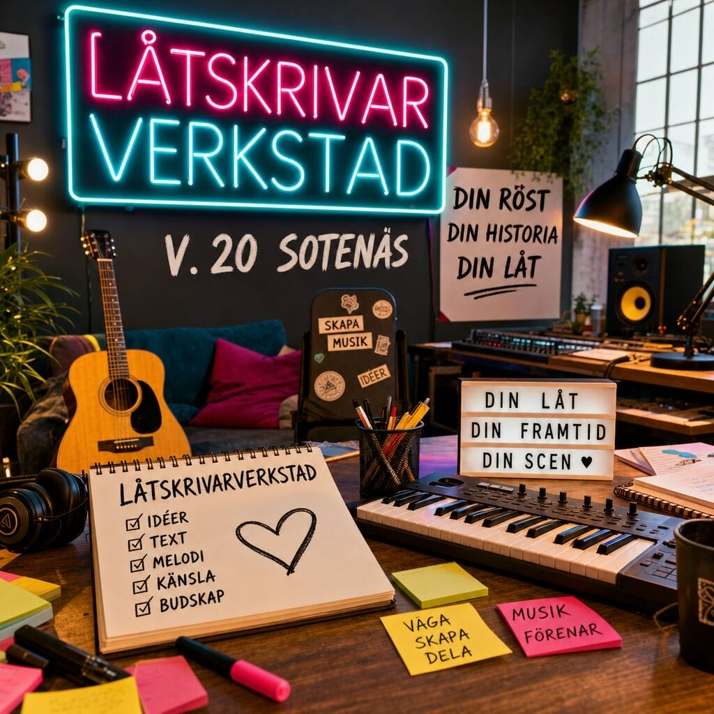Tack för er energi på Låtskrivarverkstad V. 20 Sotenäs